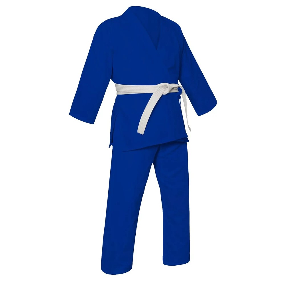 Karate Gi Blue Lightweight Martial Arts Uniform for Children & Adults +Free Belt