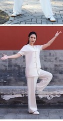 Martial arts leader’s new martial arts suit men’s spring autumn short sleeve