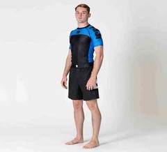 Fuji Sports IBJJF Ranked BJJ Jiu Jitsu Short Sleeve SS Rashguard – Blue