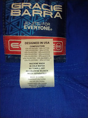 Gracie Barra BJJ Gi GBK Lite Ripstop Kimono Blue Size Y3 with Belt Kids Youth