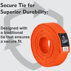 Orange Karate Belt 2″ Martial Arts Rank Belt Taekwondo Judo Aikido Kids & Adult