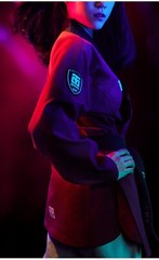 MOOTO 3FW-2 Female Demonstration Uniform Red Blue 3F 2 Performance Color Dobok