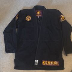 Shoyoroll BJJ Gi Set Jacket & Pants Black Purple Adult Size A3 Kimono