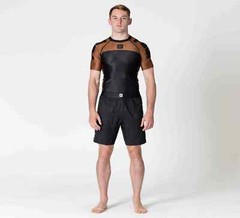 Fuji Sports IBJJF Ranked BJJ Jiu Jitsu Short Sleeve SS Rashguard – Brown
