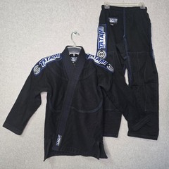 Tatami Fightwear BJJ Gi Youth M3 Black 100% Cotton Brazilian Jiu Jitsu Outfit