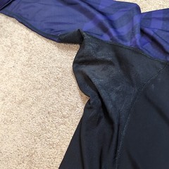 Sanabul Rash Guard Mens 2XL Ranked Purple Black Jiu Jitsu BJJ MMA