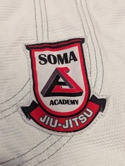 Break Point BP A3 White Uniform Top Soma Academy Jiu jitsu MMA Adult w/CK Belt