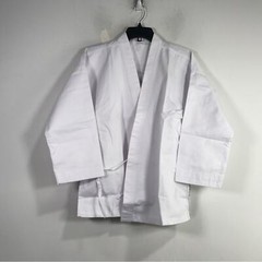 Martial Arts Super Kicks Masters Club Jacket & Belt, Unisex Size 3/170 – White