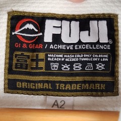 Fuji Kimono Jacket BJJ Gi Top White Martial Arts Jiu Jitsu Uniform Mens Size A2