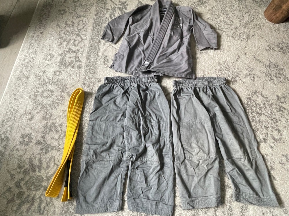 Venom Contender Brazilian Jiu Jitsu Martial Arts Uniform Gray C00 top CO pants