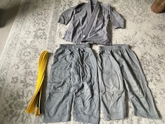 Venom Contender Brazilian Jiu Jitsu Martial Arts Uniform Gray C00 top CO pants