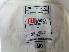 Maeda Red Label Jiu Jitsu for Kids Youth White Size M0 Top Only