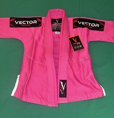 Vector Sports Brazilian Jiu Jitsu Gi Top Sz K0 Gear Up Attila Pink Kids No Belt