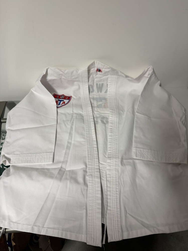 ATA Youth Gi Tae Kwon Do Uniform Karate Judo Top OnlyEmbroidered Patch Size 4