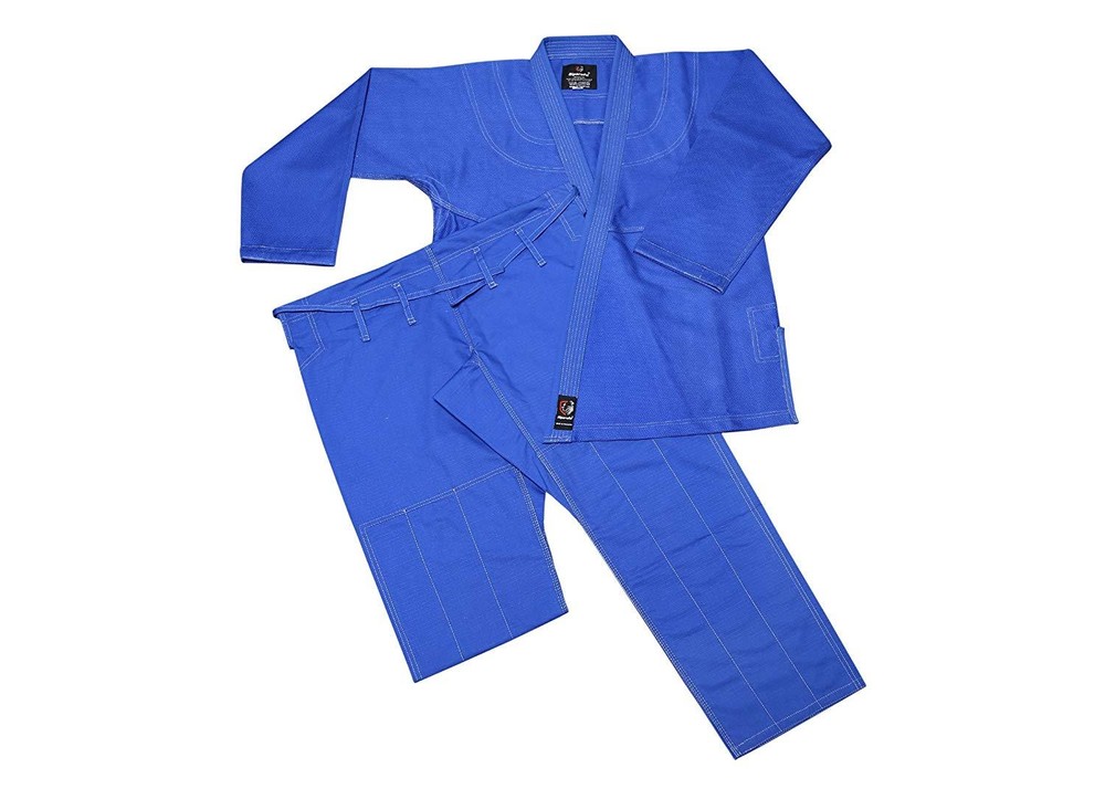 Riparo BJJ Gi Adults Kids Black Uniform Jiujitsu Judo – Blue