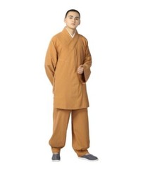 Cotton Linen Buddhist Monk Kung Fu Tai Chi Set Shaolin Temple Meditation Uniform