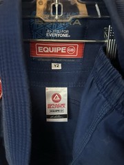 Gracie Barra Set Pants Top Youth Y2 Blue Gi Equipe GB Edition Jiu Jitsu Set