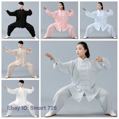 Unisex Chinese Tai Chi Suit Kung Fu Shirt+Pants Wushu Uniform Martial Art Loose