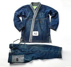 Denim Dark Selvedge BJJ Gi | Jiu-Jitsu Kimono 350/450 Top Quality Gi in All Size