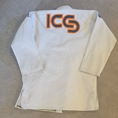 ICS Scramble BJJ Gi Jacket & Pants Set White Adult A4