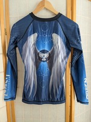 Raven Fightwear „Archangel Michael” Women’s Jiu-Jitsu BJJ MMA Rashguard Size M