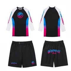 Shoyoroll Batch #149 Retro Gradient Rash Guard LS & Short Bjj No Gi Competitor