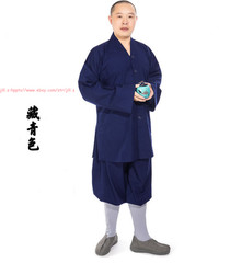 New Buddhism Meditation Lohan Uniform Unisex Monk Frock Suit Cotton Lay Clothing