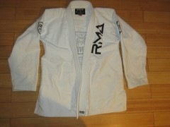 BRAUS RMA embroidered Men’s Traditional Brazilian Jiu Jitsu GI White A2