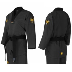 Mooto Uniform Gi Dobok V TaeKwonDo TKD Training Competition KTA WT Logo Black