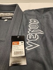 Venom Contender 2.0 Brazilian Jiu Jitsu Martial Arts GREY Uniform Size A3 Top