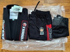 NEW 2024 SHOYOROLL AK16124 ’24 Federation Kimono BLACK GI JIU JITSU BJJ RARE 2W