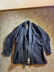 Ronin Brand Brazilian Jiu Jitsu Gi Uniform Set Black and Blue Size A2