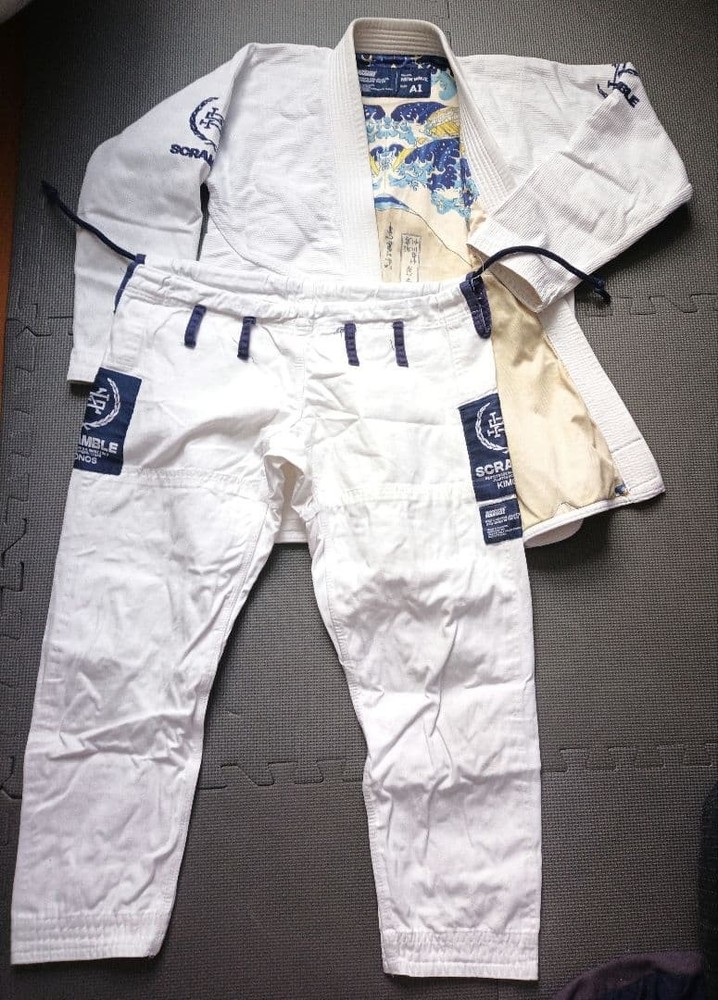 SCRAMBLE WAVE A1 White Judo Gi