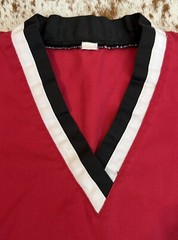 Pro Force Tae Kwon Do | Karate Uniform Top V-Neck Kids Unisex Black, White & Red