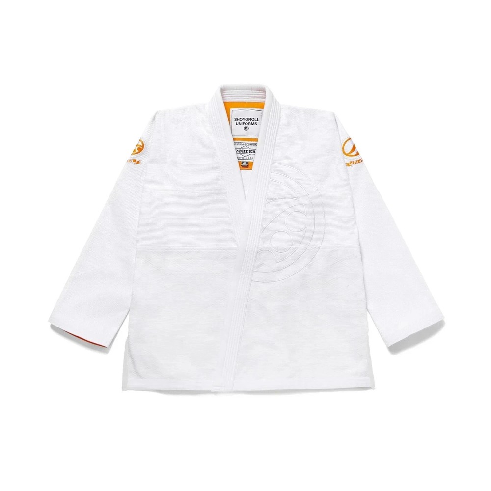 Shoyoroll Porter 123 White Premium BJJ Gi – 450 GSM Jiu Jitsu Kimono With Bag