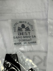NEW Best Sang Moo Sa Taekwondo Uniform Dobok Size 0 (140cm) Han Lee’s Academy