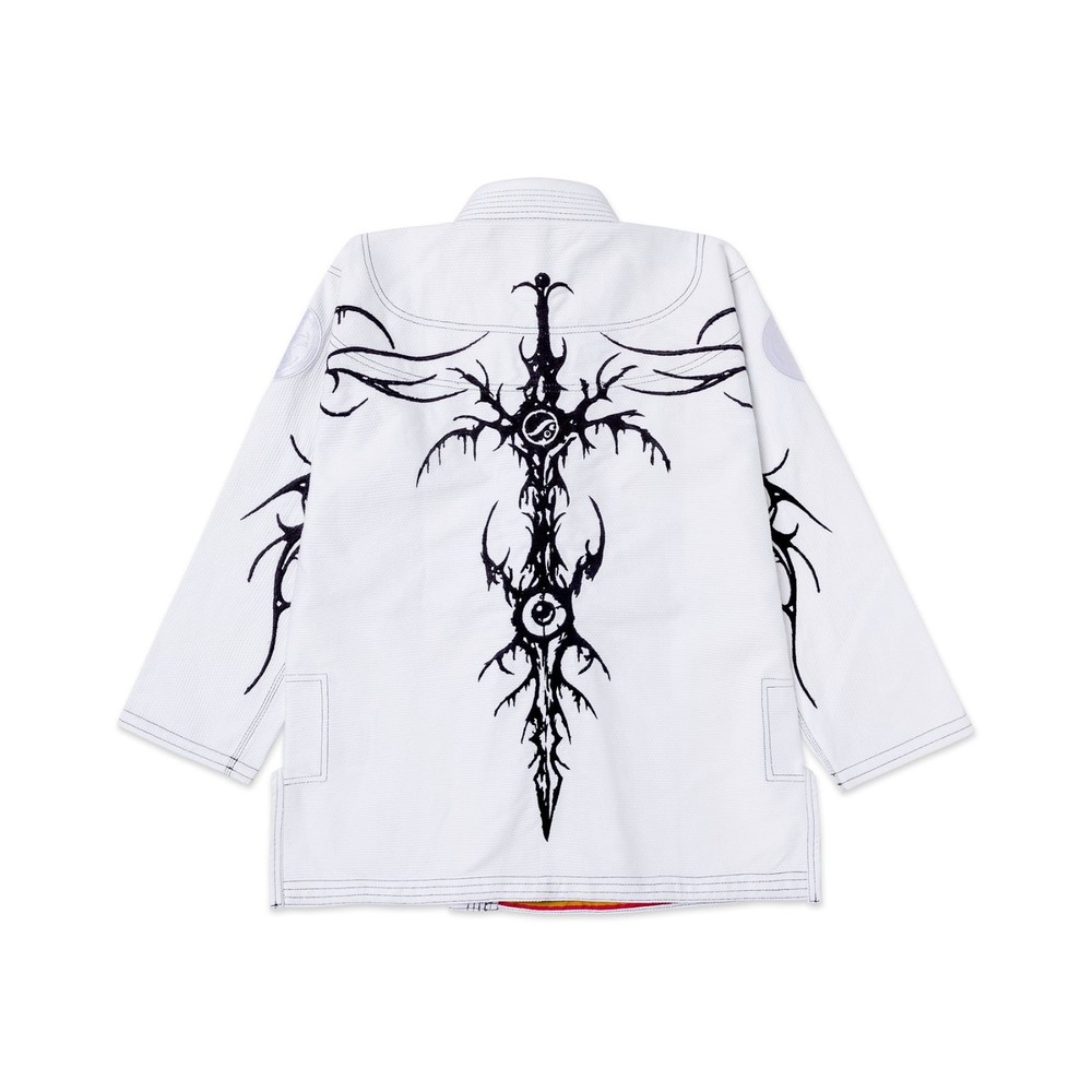 Best Selling Shoyoroll Tribal White Kimono BJJ Gi in 450 GSM With Bags