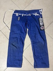 American Top Team Century BJJ Jiu Jitsu Gi Kimono Set Mens M A1 Blue 100% Cotton