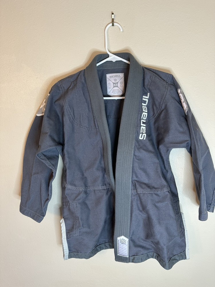 sanabul jiu jitsu gi Unisex Uniform Gray Size K3, Top