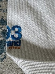 93 Brand Jiu Jitsu Gi M0 White Blue Youth VGUC