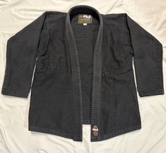 Fuji Gi Top Men A1 Black Fighting Martial Arts BJJ Free World Jiu Jitsu Patch