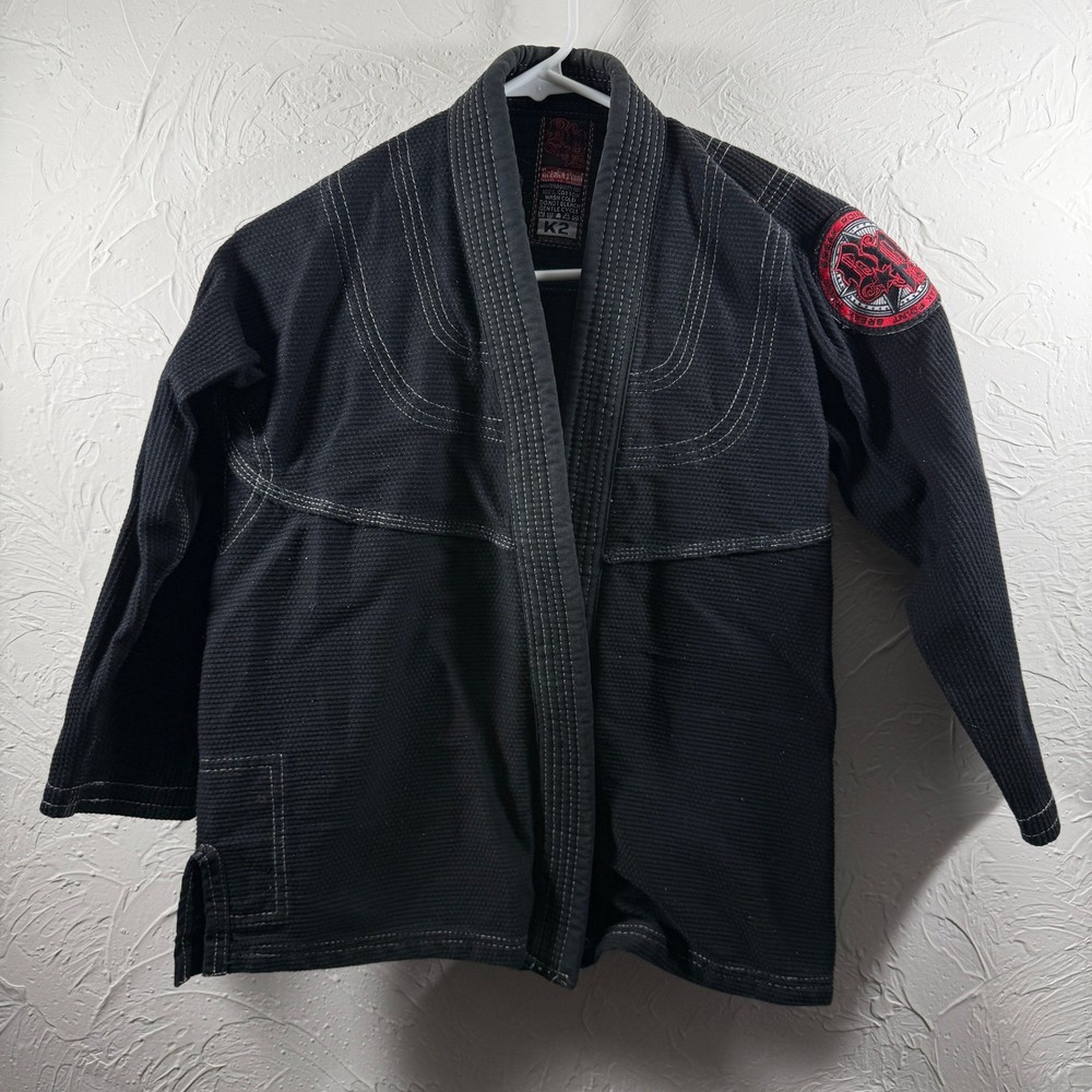 Break Point BJJ Gi Top Black Pearl Weave Jiu Jitsu Kimono Youth K2 Adult XS