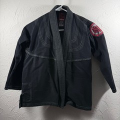 Break Point BJJ Gi Top Black Pearl Weave Jiu Jitsu Kimono Youth K2 Adult XS