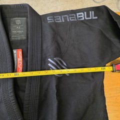 Sanabul BJJ Gi Jacket A2 Black Silver Fight For It Jiu Jitsu Top No Pants NEW