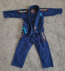 Vector Sports Attila Series Brazilian Jiu Jitsu Gi Uniform Jacket Size: K1 Blue