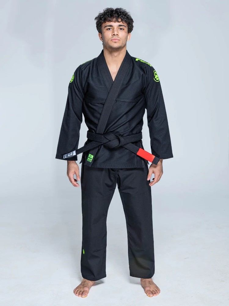 Fuji Sports Baseline 2.0 Mens Brazilian Jiu Jitsu Gi Jiu-Jitsu BJJ – Black/Green