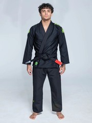Fuji Sports Baseline 2.0 Mens Brazilian Jiu Jitsu Gi Jiu-Jitsu BJJ – Black/Green