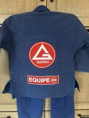 Gracie Barra Set Pants Top Youth Y2 Blue Gi Equipe GB Edition Jiu Jitsu Set