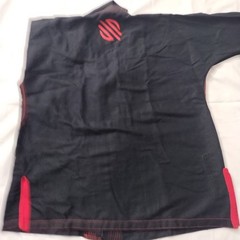 Sanabul Essentials V.2 Ultra Light BJJ Jiu Jitsu Gi Jacket, Size A1, Black / Red