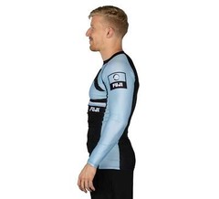 Fuji Mount MMA BJJ Jiu-Jitsu LongSleeve Long Sleeve LS Rashguard – Light Blue